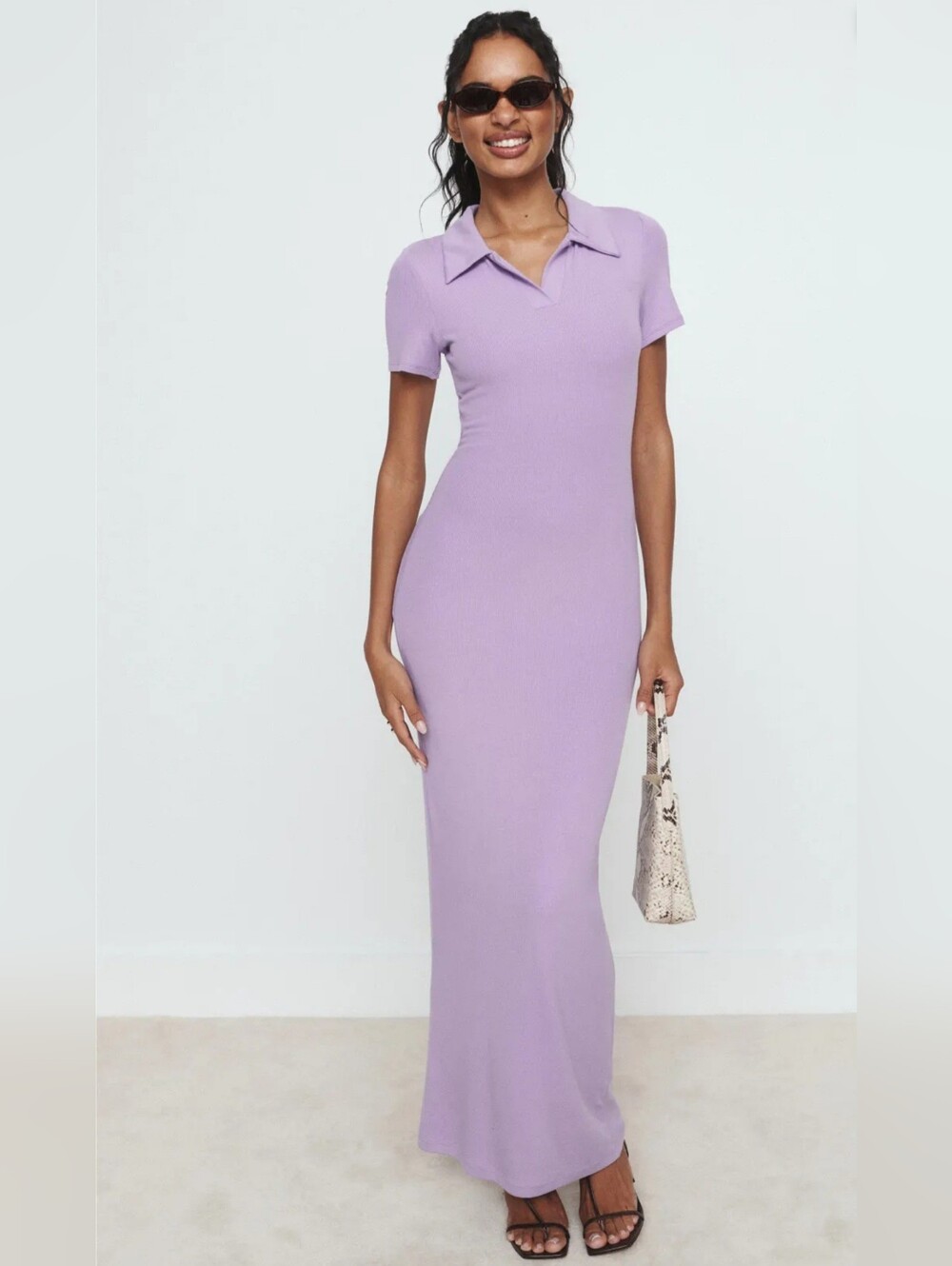 ROAM Prosper Polo Maxi Dress Women Size S